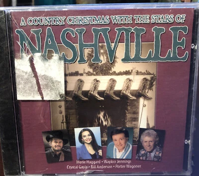 A Country Christmas with the Stars of Nashville (CD 2000) Haggard Gayle Jennings - Image 1 of 2