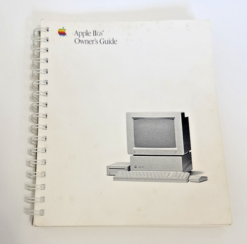 Vintage Apple IIGS Computer Owner’s Guide Book Spiral | eBay