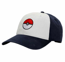 Pokemon Pokeball Embroidered Hat Adjustable OSFM by Bioworld New NWT