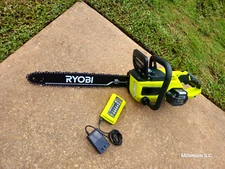 Ryobi 40V HP Brushless 18" Battery Chainsaw With Genuine 40V Battery & Charger