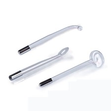 High Frequency Electrode Violet / Orange Glass Wand For Acne Facial Care Machine