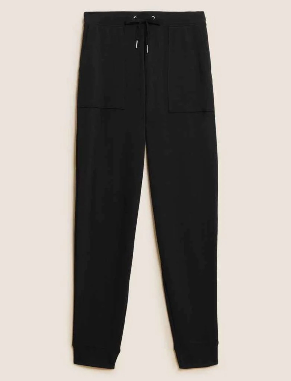 New Ex Marks And Spencer Ladies Black Lounge wear Jogger Pants Sizes 6