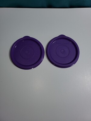 Tupperware Seals Purple Set of 2 Replacement Seals #5287 snack cups etc