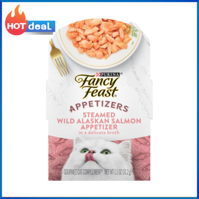 Purina Fancy Feast Appetizers Lickable Grain Free Wet Cat Food - (Pack of 10)