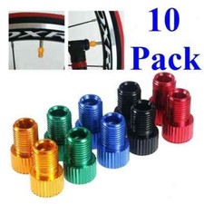 10pcs Presta to Schrader Valve Adapter Converter Bicycle Bike Tire Tube