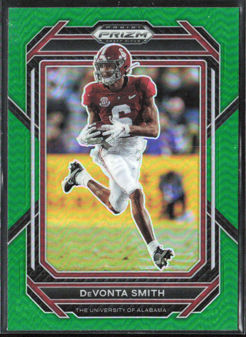 2023 Panini Prizm Draft Picks #31 DeVonta Smith Prizms Green