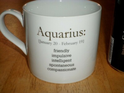 AQUARIUS - ZODIAC SIGN [JAN. 20 - FEB. 19], JUMBO SIZE, Ceramic Coffee Cup  / Mug | eBay