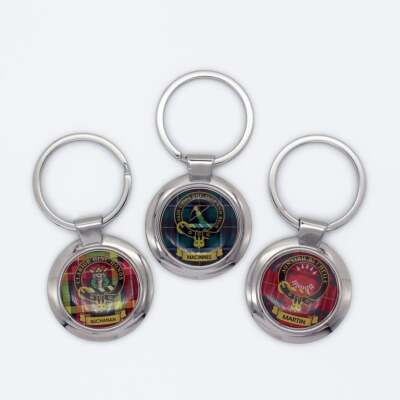 Lang Syne Publishers Ltd Chrome Clan Crest Keyring M-Z