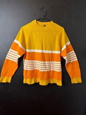 Vintage Australian 1980s TRE-SUR Unisex Long Sleeve Tee Orange AU S-M Cobain