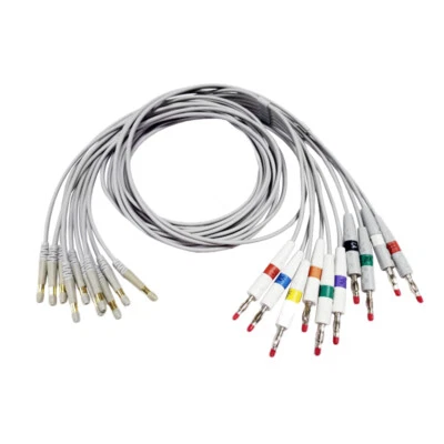 REDYMED Compatible Welch Allyn CP100/CP200 #400293 10Leads ECG EKG Cable 4.0 Banana