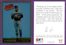 Nolan Ryan Angels 1993 Triad WhatABurger Recollection Card - 1st No Hitter