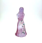 Fenton Signed Pink Little Sister Figurine 95th Anniversary hand-painted 7”