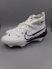 Nike Alpha Huarache NXT Metal White Black Baseball Cleats  Mens Size 7