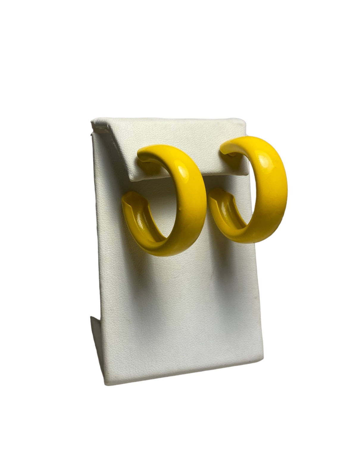 hoop earrings mustard yellow style savvy!!-image