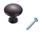 Lot Of 25 Mushroom Kitchen Cabinet Knobs Knob Orb Oil Rubbed Bronze 1 1/4 #61693