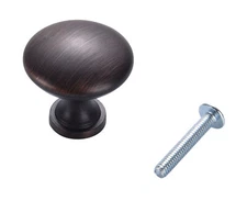 Lot Of 25 Mushroom Kitchen Cabinet Knobs Knob ORB Oil Rubbed Bronze 1 1/4 #61693