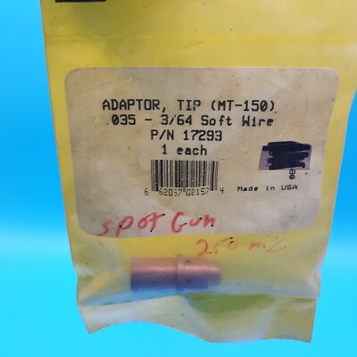 ESAB Adaptor, Tip (MT-150) .035 - 3/64 Soft Wire P/N 17293