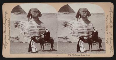 The Sphinx Gizeh Egypt Old Photo 1