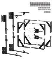 Gate Corner Brace Bracket 2 Sets Anti Sag Gate Frame Hardware Kit Iron Black