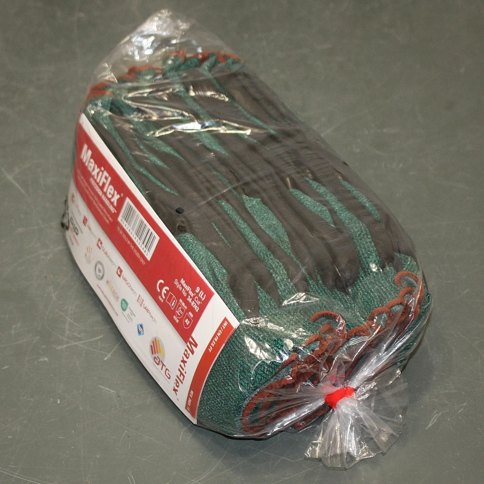 (12 Paar) PIP MaxiFlex Strick Schnittschutz Handschuhe 34-8743/L, Größe 9 / Large, A2