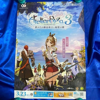 14+ Atelier Ryza 3 Game Promo Poster B2 Size 20x29in No Pinholes Used