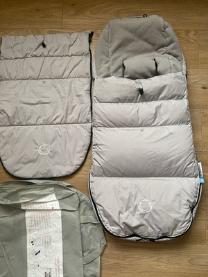 Bugaboo Performance Fußsack kommt mit beiden Bezügen - Artic Grey