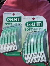 120 NEW Advanced Sunstar GUM Soft Picks Advanced New Factory Sealed