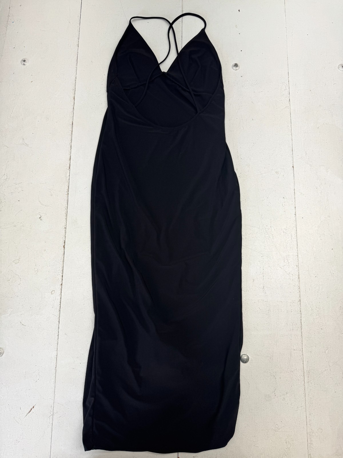 Fashion Nova Solid Black Spaghetti Strap Side Sli… - image 2