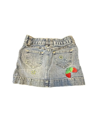 Y2K Route 66 Girl Jean Skirt Size 6 Adjustable Waist - Picture 2 of 6