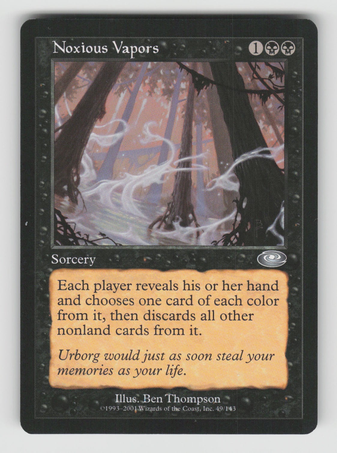Noxious Vapors 49 Uncommon Planeshift Magic: The Gathering Near Mint