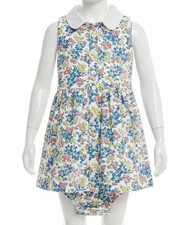 Polo Ralph Lauren Baby Girls Ivory Floral Oxford Shirtdress Size 3M