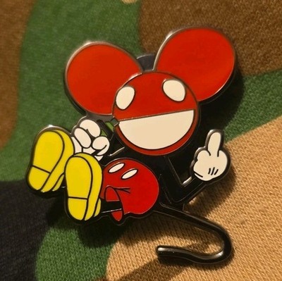 Deadmau5 Mickey Mouse Fuk You Enamel Lapel Lanyard Hat Backpack Metal Pin Badge*