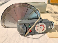 VTG HONEYWELL Tilt-A-Mite Camera Flash Unit Collapsible Fan Style, Box Case Inst