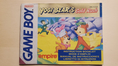 Yogi Bear´s Gold Rush - Nintendo Gameboy Classic Anleitung - PAL - NOE/EUR