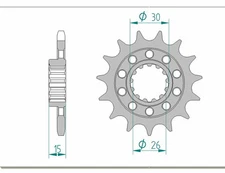 AFAM Standard Steel Sprocket 166800 525