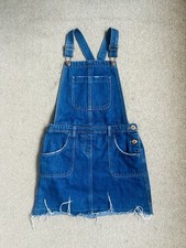 Girls Denim Blue Pinafore Dress From TU at Sainsbury’s Age 10 Years