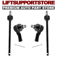 4Pcs Front Outer & Inner Tie Rod Ends Kit For Honda Accord Civic Prelude 1979-82