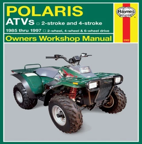 Haynes 2302 1985-1997 Polaris 250-500cc ATV Maintenance Service Shop M2302