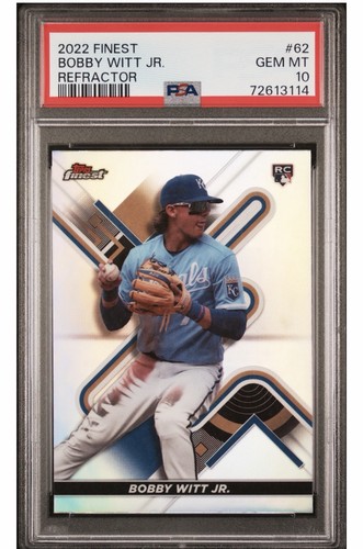2022 Topps Finest - Bobby Witt Jr. #62 Refractor (RC) PSA 10!π₯
