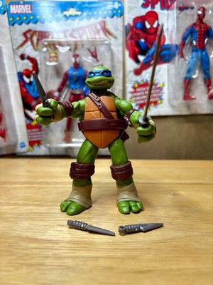 TMNT 2012 Leonardo Playmates Toys With Weapons near complete Ninja Turtles