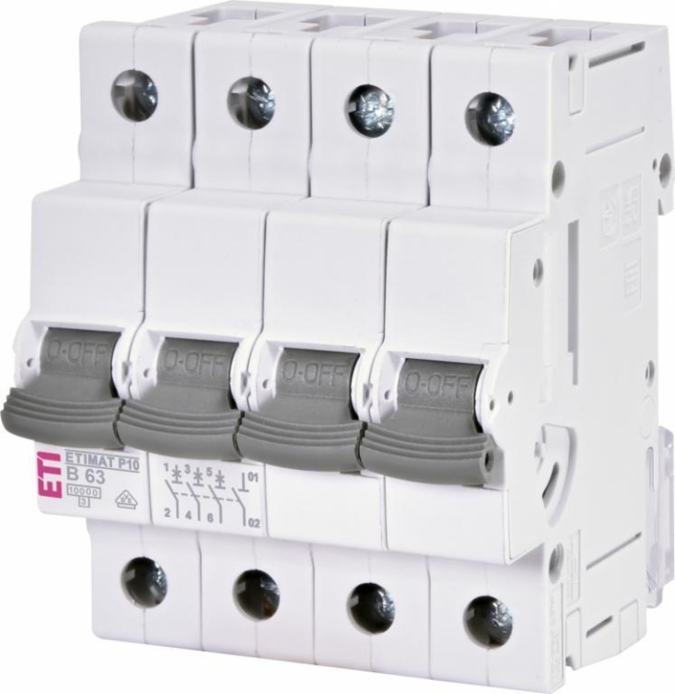 ETIMAT P10 Overcurrent Switch 3p+N ASTI-ETIMAT P10 001901416