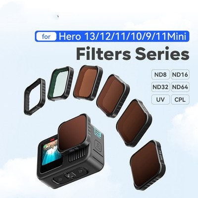 Filter-Set Fit Für Hero 13/12/11/10/9/11Mini UV CPL ND8/ND16/ND32/ND64 HD Filter