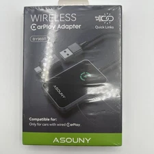 Asouny Quick Links BY969T Wireless Carplay Adapter Wired to Wireless