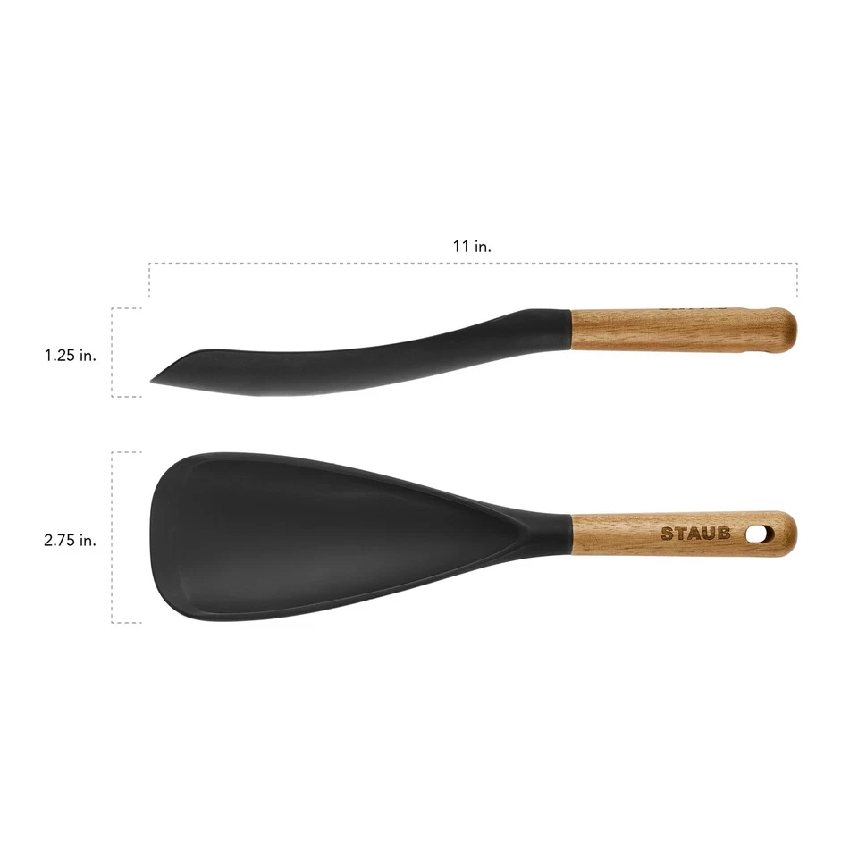 STAUB Multifunction Spatula Spoon Great Both Cooking Serving Durable BPAFree Mat - Image 3 of 4