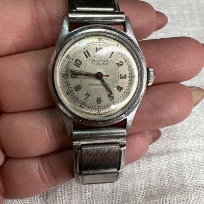 VTG Belmar 17 Jewel Swiss Wristwatch Running Tested 24 Hrs Brite Band