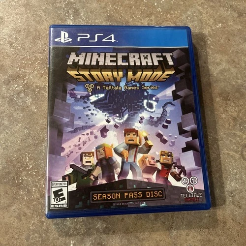 Minecraft: Story Mode-Season Pass Disc (PlayStation 4, PS4) CIB Disc Mint