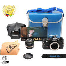 Olympus OM-4 SLR 35mm Film Camera Zuiko 50mm f1.4 Lens Near MINT in Box Japan