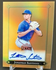2025 Leaf Metal Baseball Jonathan Santucci 92 Leaf Gold Rookies Gold 1/1 Mets