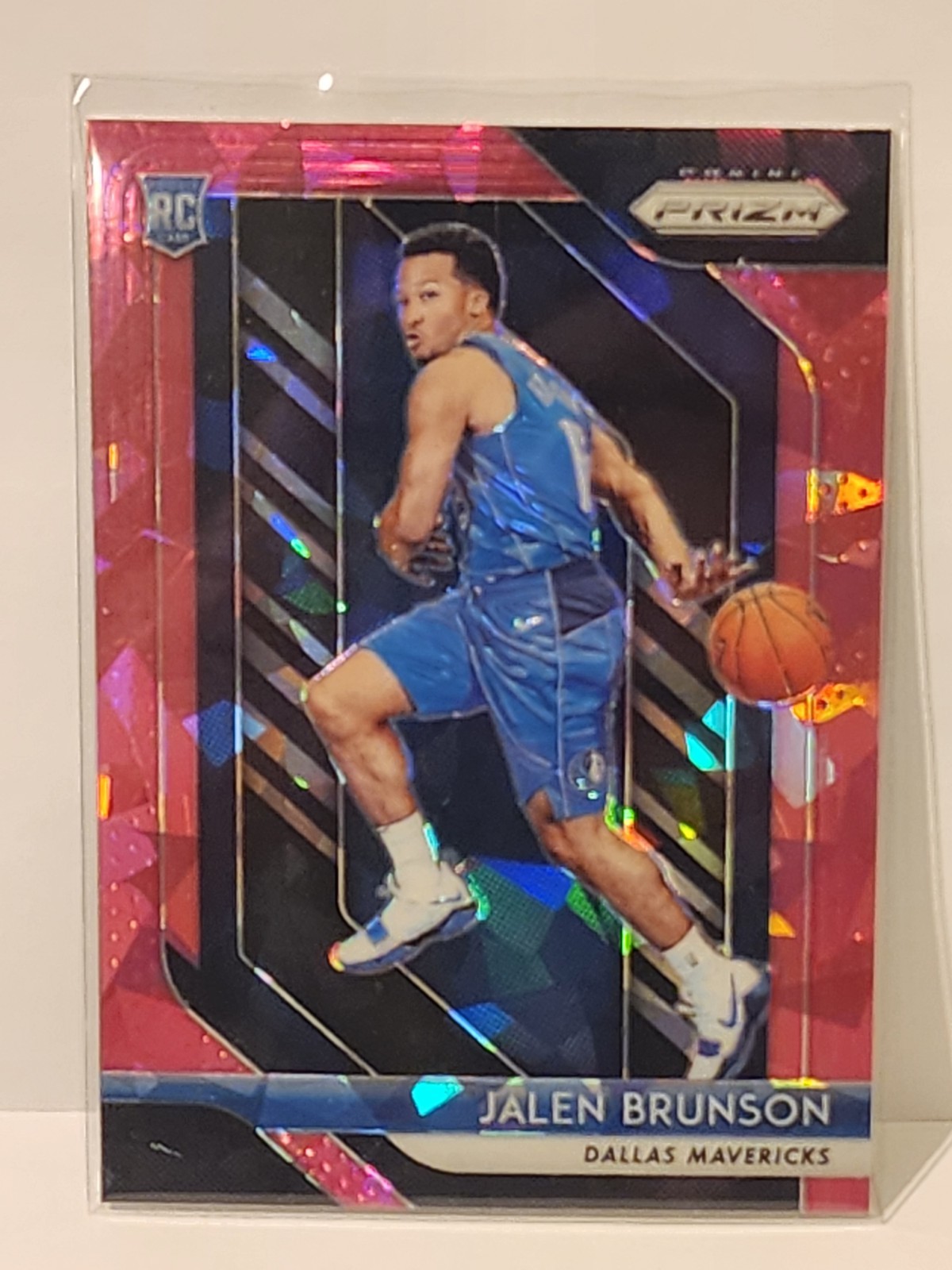 JALEN BRUNSON 2018-19 PANINI PRIZM PINK ICE PRIZM ROOKIE CARD #250
