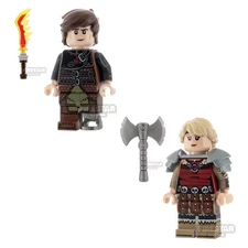 Custom  Printed minifigures -Dragon Trainers - Printing on real LEGO® Parts